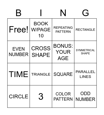 SCAVENGER HUNT Bingo Card