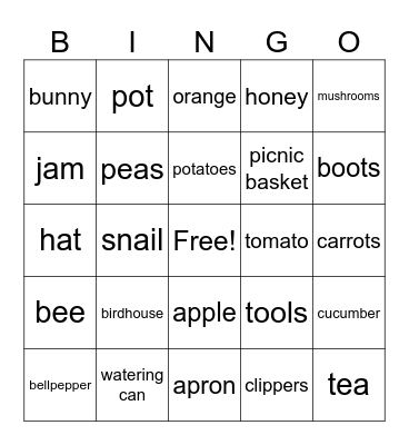 baby shower bingo Card