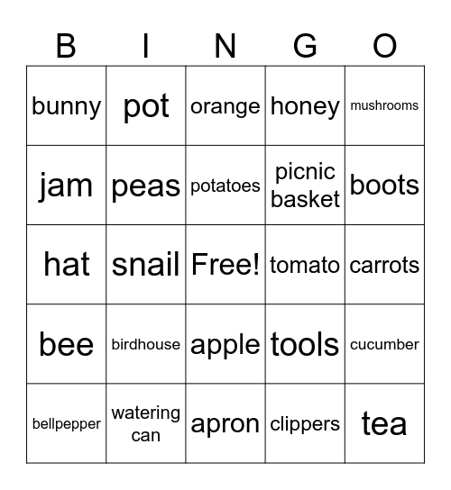 baby shower bingo Card