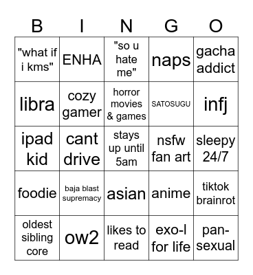 kera's bingo Card