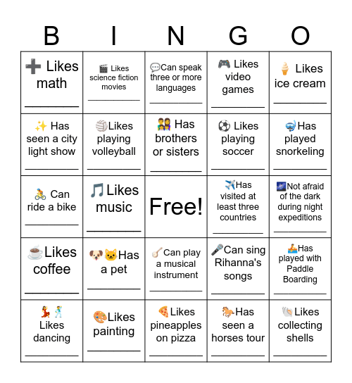 Untitled Bingo!!!!! Bingo Card