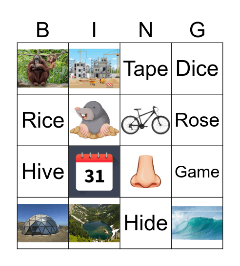 Cvcv magic a,e, o Bingo Card