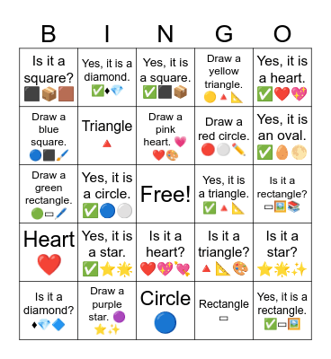 B1 L8 Draw a purple star. 🟣⭐✨ Bingo Card