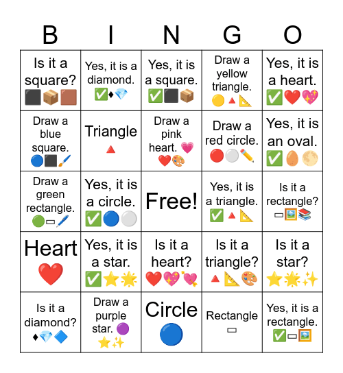 B1 L8 Draw a purple star. 🟣⭐✨ Bingo Card