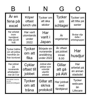 Mingelbingo Card