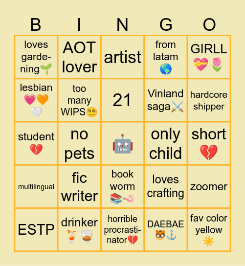 🤖bot bingo🤖 Bingo Card