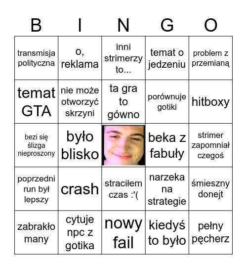 Pięciologia Bingo Card