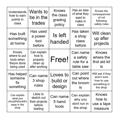 Find Someone Who... Bingo Card