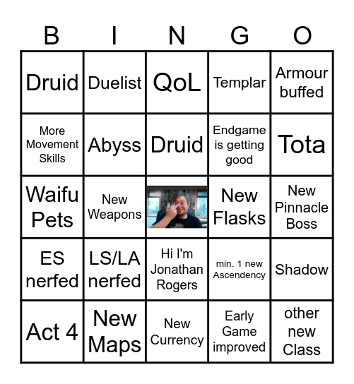 THE THIRD EDICT Bingo Card