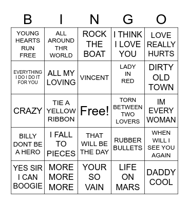 SEASIDE TIME Bingo Card