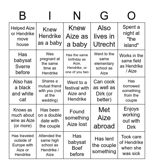BoBo Bingo 22 August 2025 - Lestevenie - Find someone who: Bingo Card