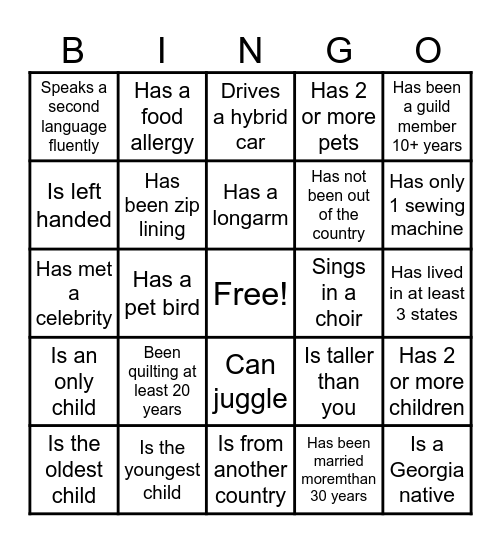 GQG 2025 Bingo Card