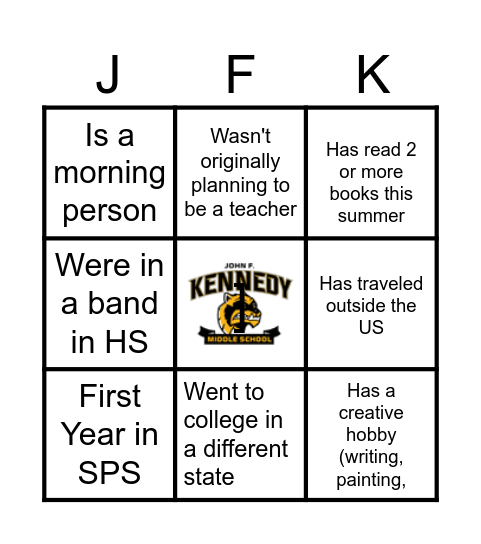 WOLVERINE BINGO Card