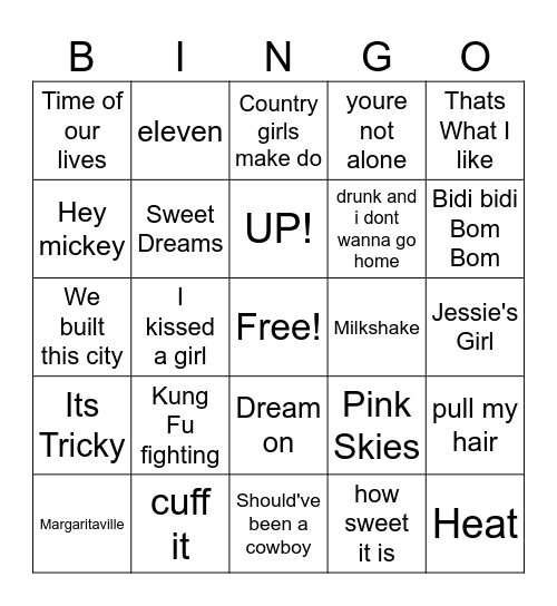 August 24th 2025 Bingo Card