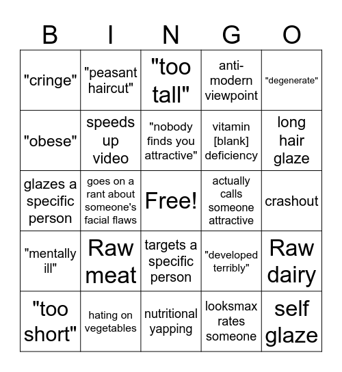 FACEIQ BINGO Card