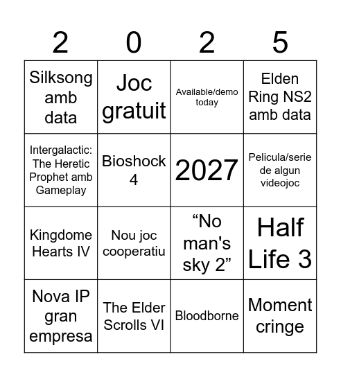 Gamescom Bingo Card