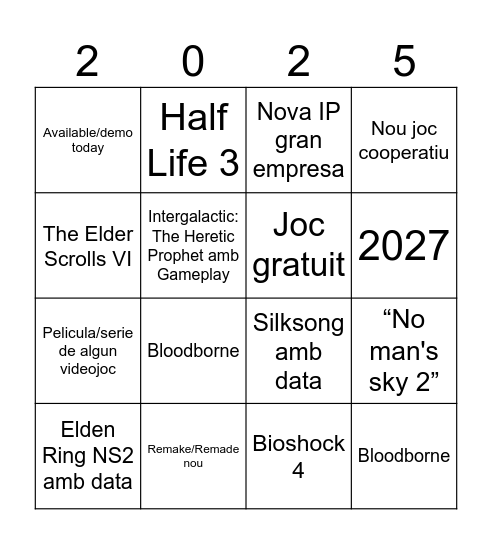 Gamescom Bingo Card