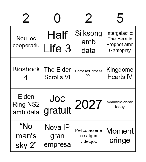 Gamescom Bingo Card