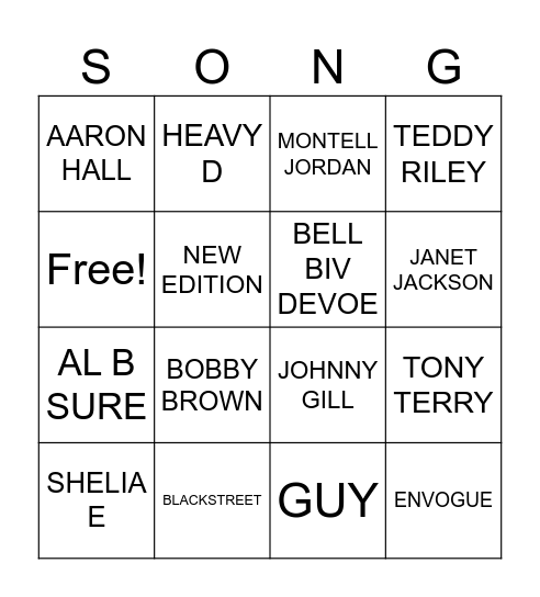 BEATS AND BINGO Card