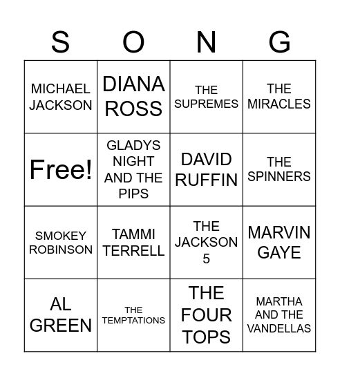 BEATS AND BINGO Card