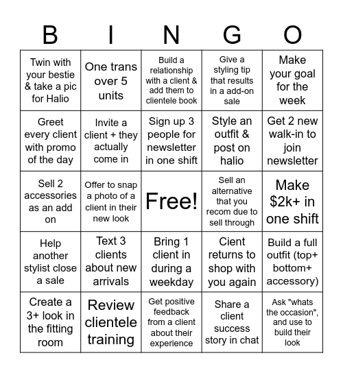 The Customer Is Boss Bingo Card