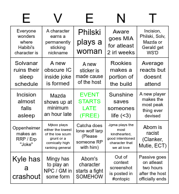 A NURSING HOME AWAKENING Bingo Card