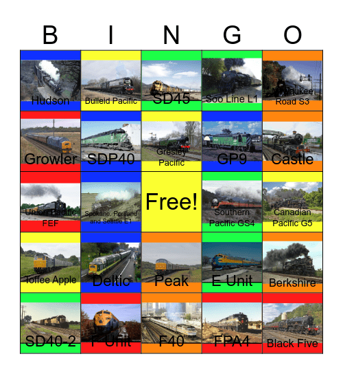Railways That I would like to take a 15 minute break besides my Commissary Bingo Card