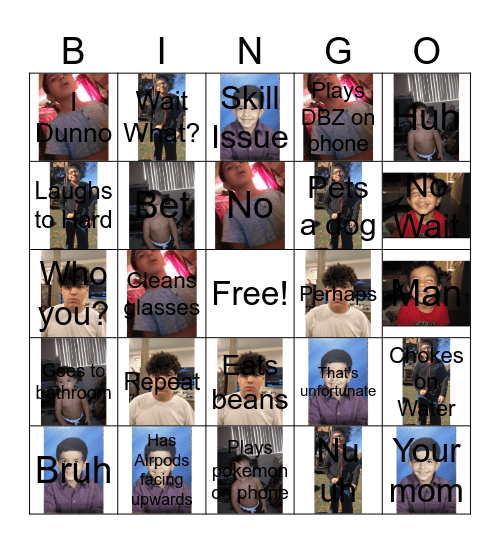 Cristiano Bday Bingo!!!! Bingo Card