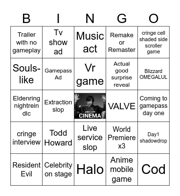 gamescom 2025 Bingo Card