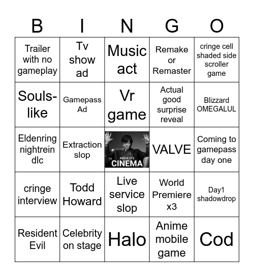 gamescom 2025 Bingo Card