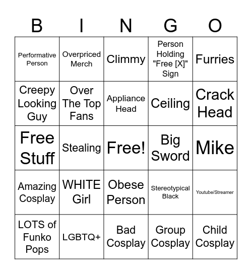 Fexpo Bingo Card