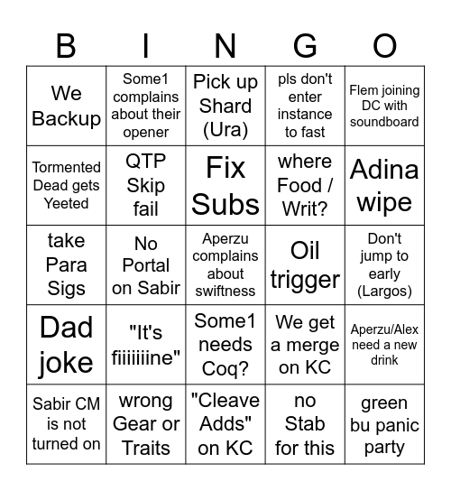Bread Bingo V3 Bingo Card
