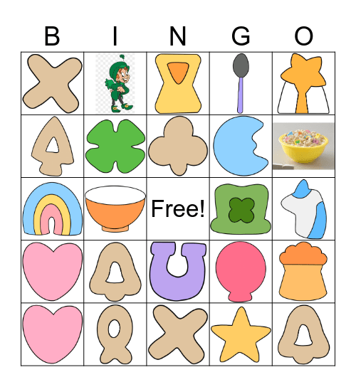 Lucky Charms Bingo Card