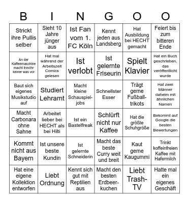 HECHT - Mitarbeiter - BINGO Card