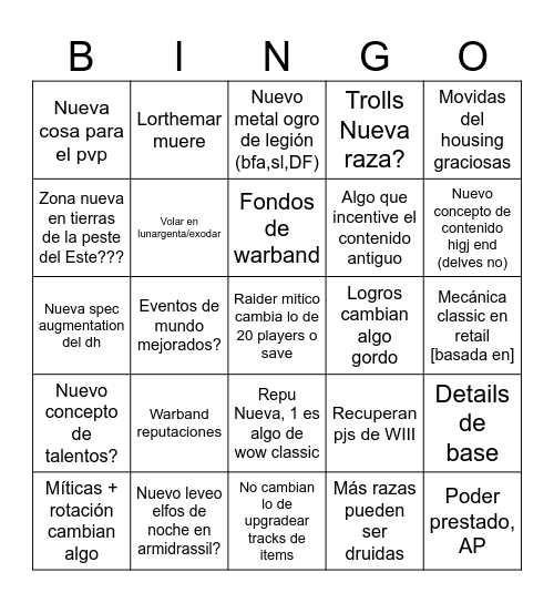 MIDNIGHT ANUNCIO Bingo Card