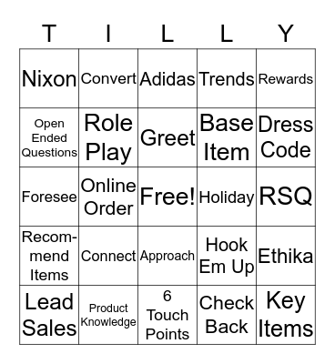 Holiday 2016! Bingo Card