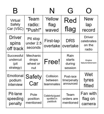 Bingo Card