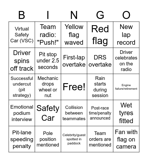 Bingo Card