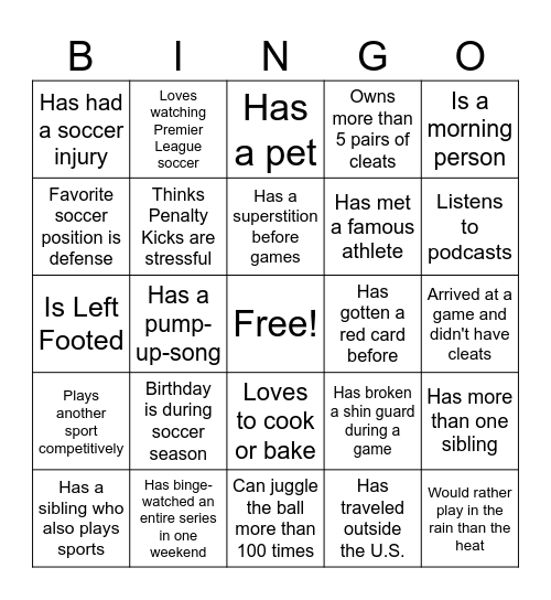 Bingo Card