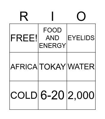 REPTILES AND GECKOS! Bingo Card