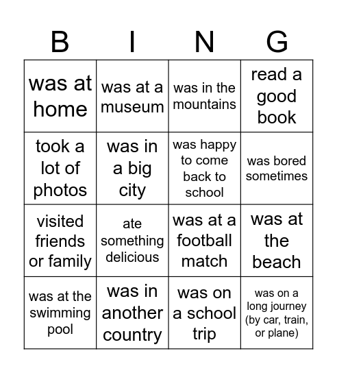 Find someone who .... Holiday edition Bingo Card