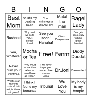 Happy Birthday! Bingo Card