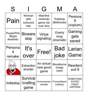 Gamescom Bingo Card
