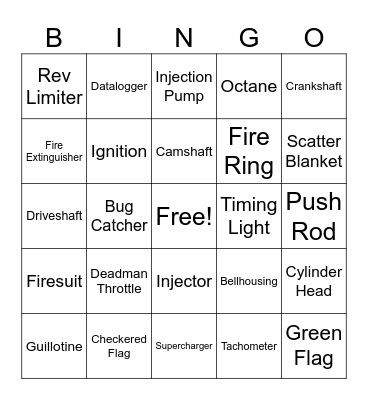 Tractor Pull Bingo!! Bingo Card