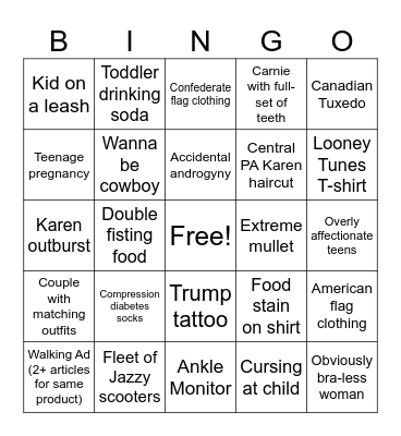 2025 Grange Fair Bingo Card