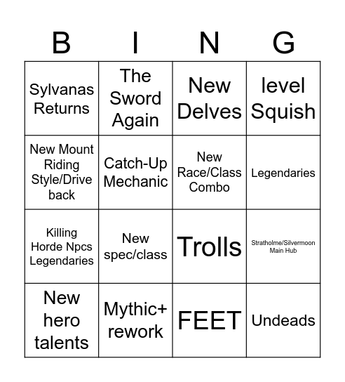 Midnight Bingooooooo Bingo Card