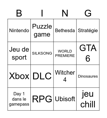 ONL Bingo Card