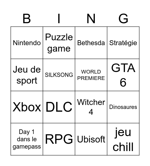 ONL Bingo Card