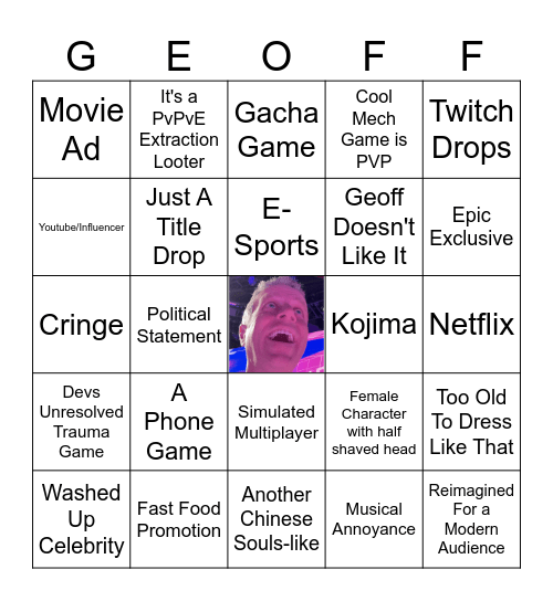 Opening Night Live Bingo Card