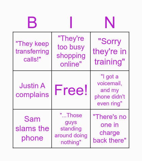 Bingo Card